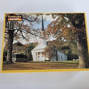Kodacolor Casse-tete 1000 Piece Jigsaw Puzzle "Sharon, VT" Roseart Vintage 1996